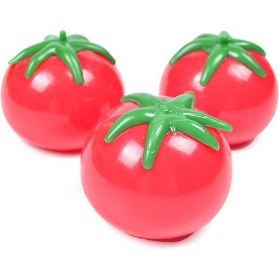9 Pressure Relieving Squeezing Toys, Tomato Pressure, Water Balls, Stress Relieving Toys, Soft and Comfortable Relief (Tomato)
